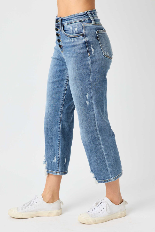 Judy Blue Jean Wide Leg Crop