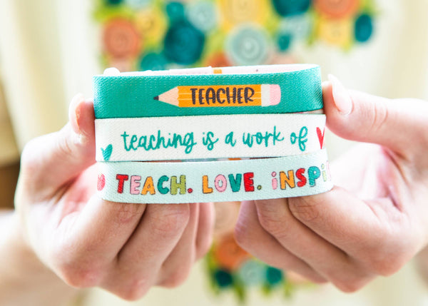 Teacher Gift Bundle Set of 3 Stretchy Bracelets