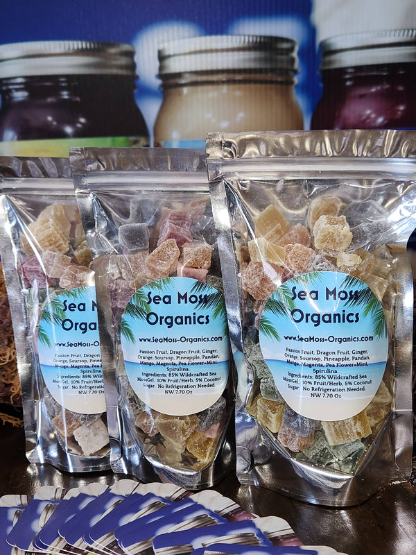 Sea Moss Gummies with organic fruits No Refrigeration needed