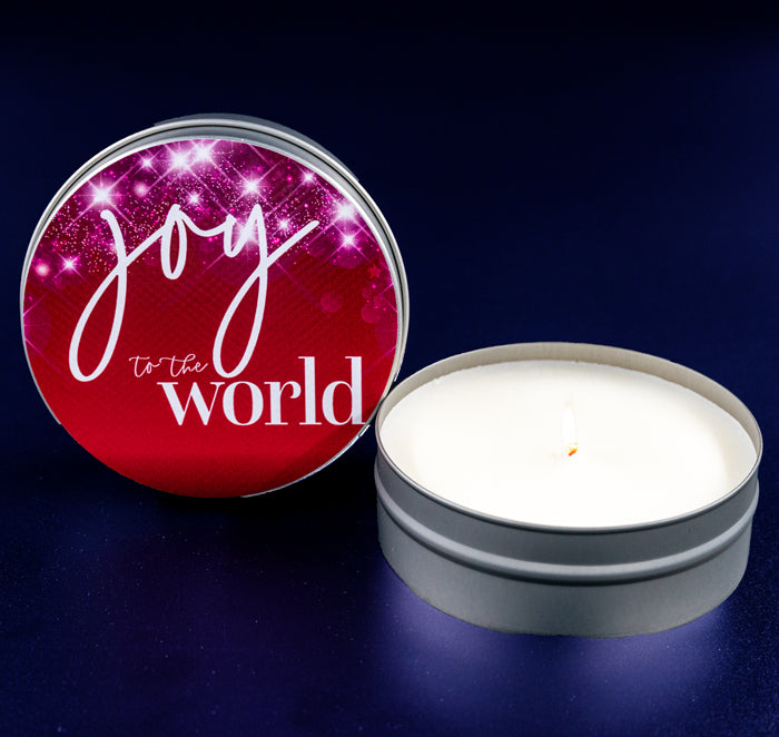 Joy To The World -Holiday Berry 4oz Candle Tin