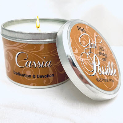Cassia -6oz Tin Candle